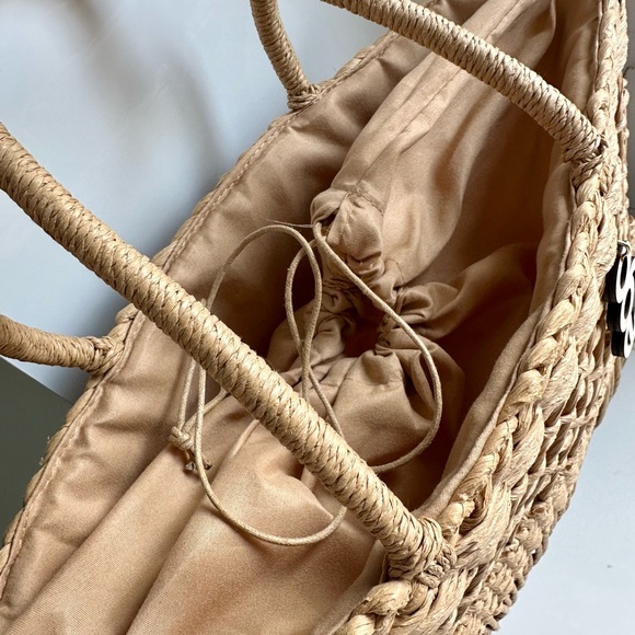 EGO woven straw tote bag - Picture 4 of 6